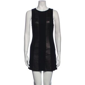 Alive and Olivia Black Leather Paneled Dress